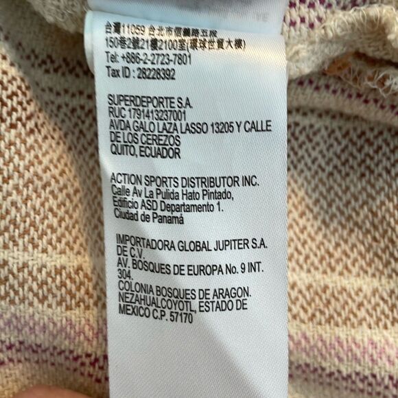 Roxy Sunlight Rider Stripe Hooded Cotton Shirt Jacket Shacket M - Picture 14 of 16